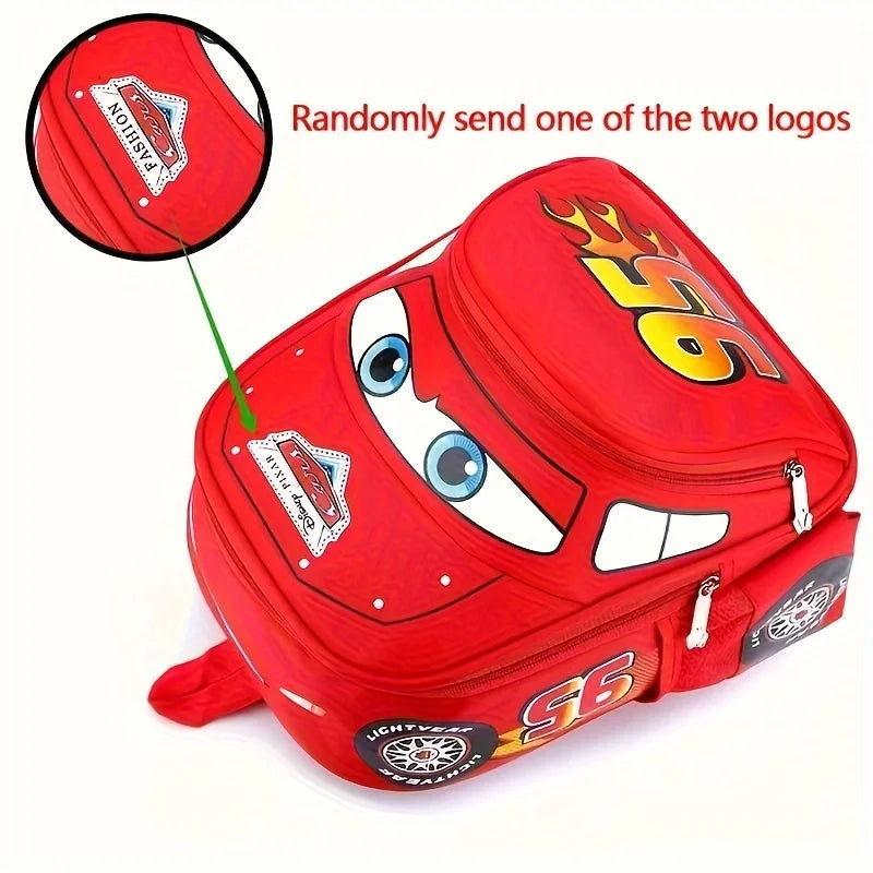 Hot kindergarten cartoon 95 car Travel bag 3D waterproof boys 2-5 years old children backpack - TiniLoom