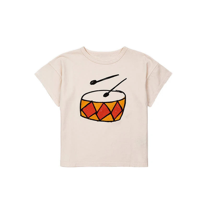 2025 Kid Clothes New Spring Sumemer Korean Baby Boys Girls Cotton Cartoon Short Sleeve T Shirts Children's Outerwear Clothings - TiniLoom