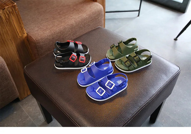 Kids Sandals Boys Girls Beach Shoes Soft Lightweight Closed-Toe Outdoor Children's Toddler Sandasl for Baby Shoes Summer - TiniLoom
