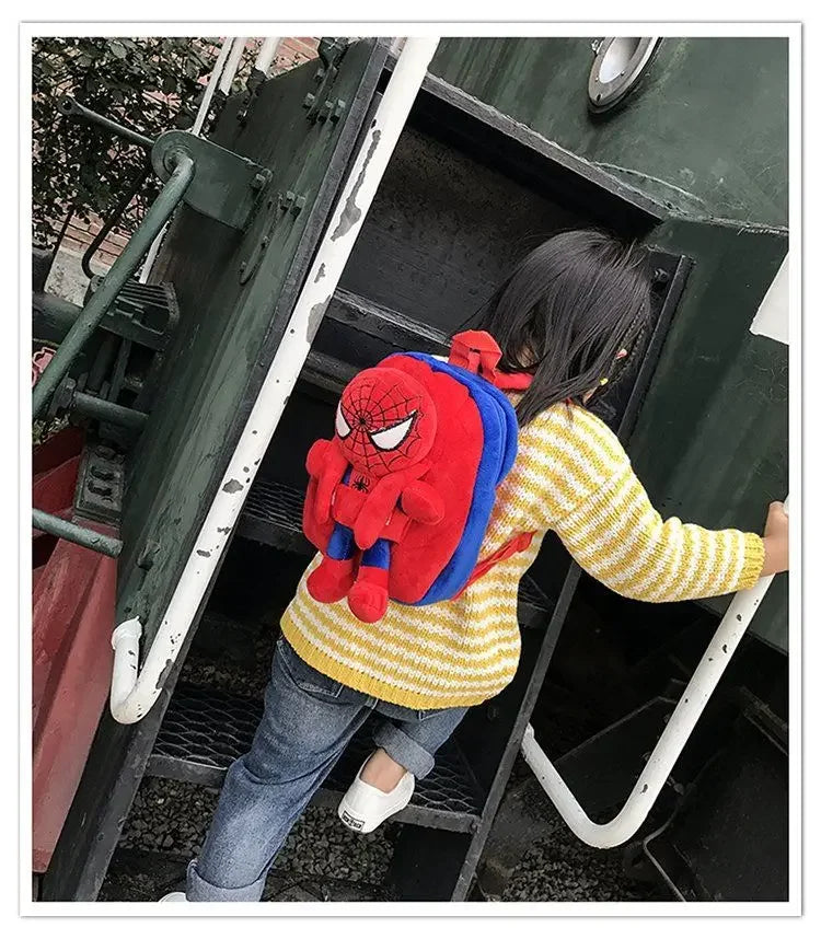 Cartoon cartoon fashion character backpack children casual plush backpack cute kindergarten boy and girl schoolbag gift - TiniLoom
