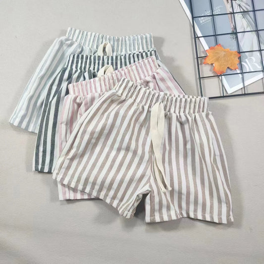 Children's Shorts Children's Pants Single Item Pants Pure Cotton Boys Casual Pants Girls Shorts Baby Jackets Pants British Style - TiniLoom