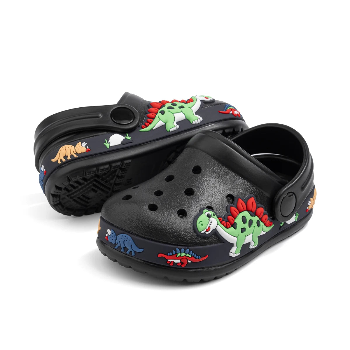 Toddler Girls Boys Flat Heel Sandals Cute Cartoons Unicorn Truck Dinosaur Hole Shoes Beach Water Sports Soft Anti-slip Sole Mule - TiniLoom