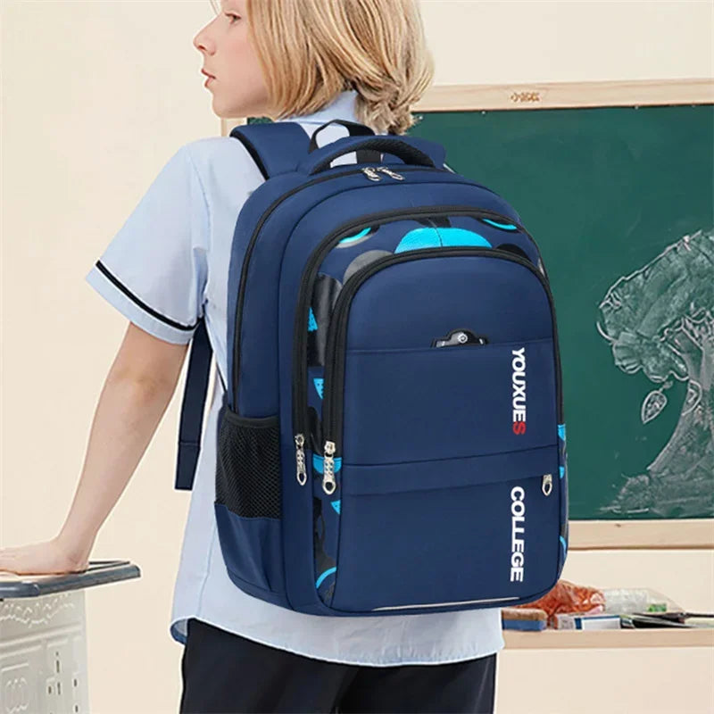 New Children School Bags Kids Backpack In Primary Schoolbag For Teenager Boys Waterproof Backpacks Book Bag - TiniLoom