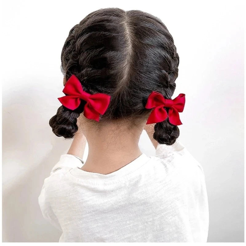 2 Piece Bow Hair Clip Elegant Flower Hair Clips For Kids Ladies Set Hairpin Hair Accessories Korean Style Bair Accessories - TiniLoom